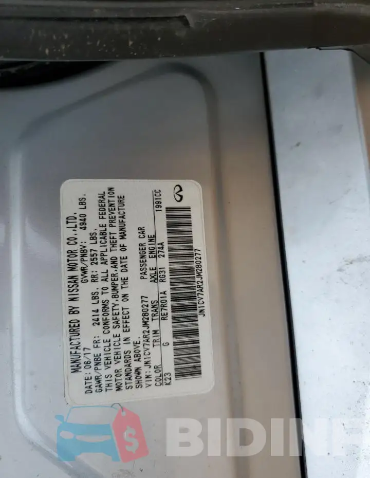 JN1CV7AR2JM280277 Photo# 12