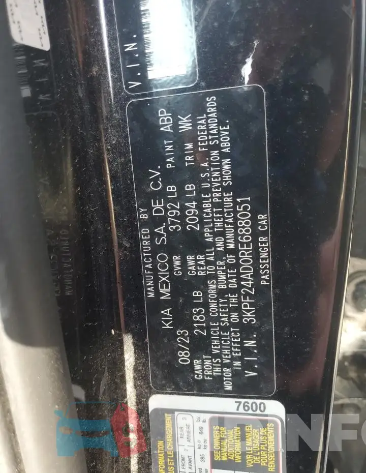 3KPF24AD0RE688051 Photo# 12