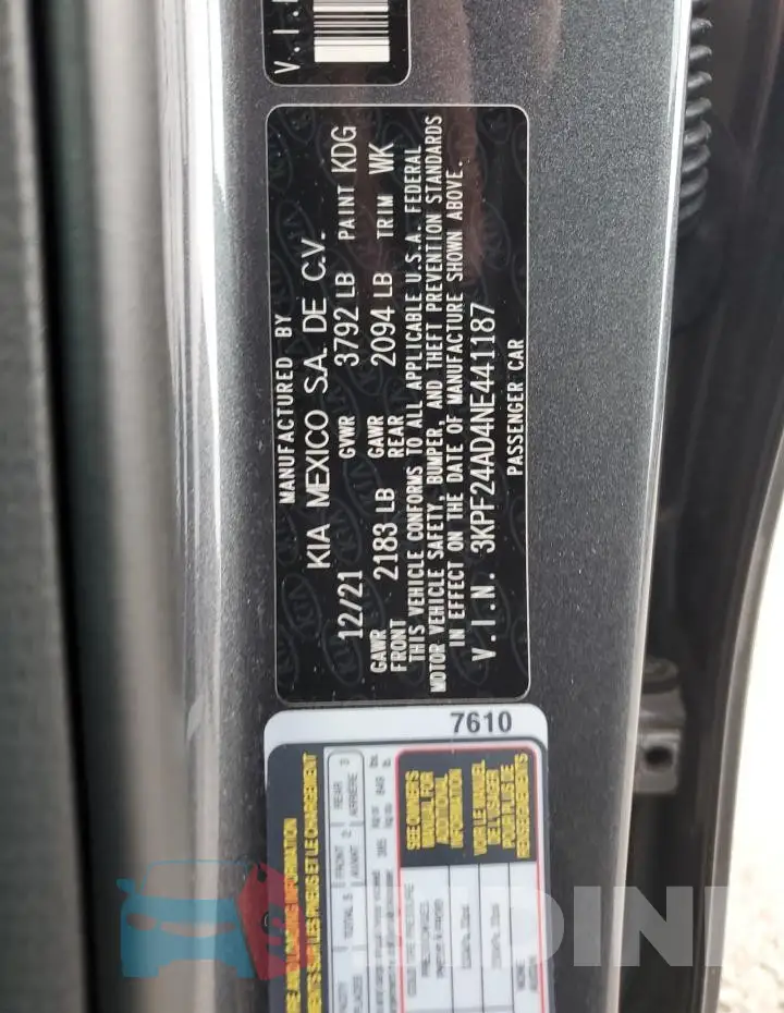 3KPF24AD4NE441187 Photo# 12