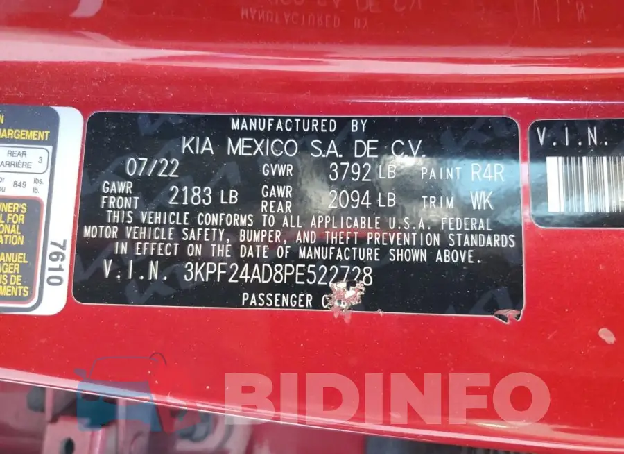 3KPF24AD8PE522728 Photo# 12