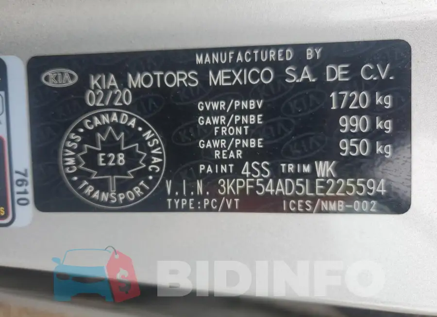 3KPF54AD5LE225594 Photo# 12