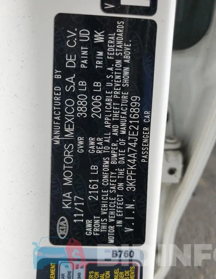3KPFK4A74JE216899 Photo# 13
