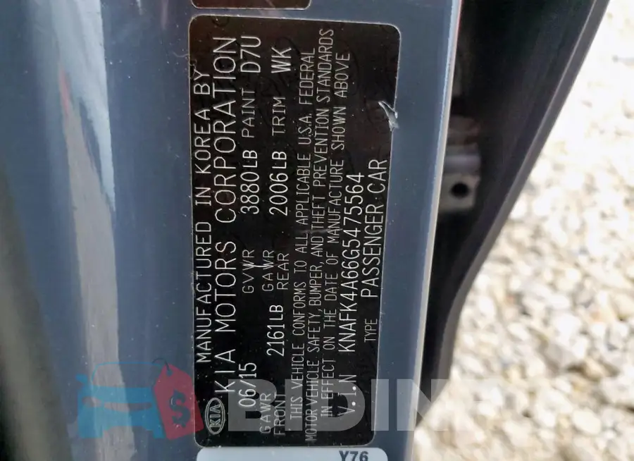KNAFK4A66G5475564 Photo# 12
