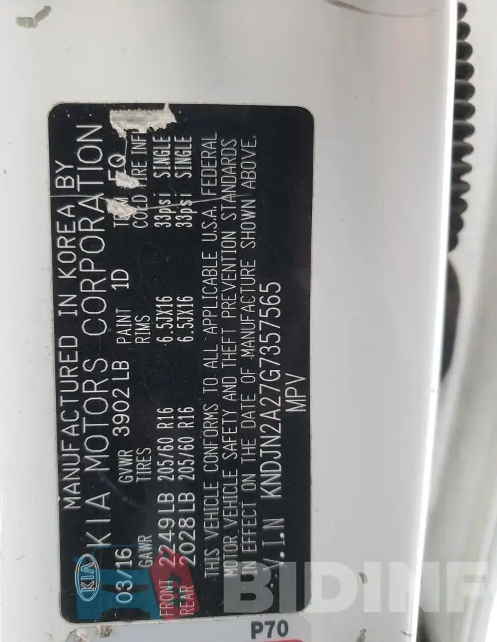 KNDJN2A27G7357565 Photo# 13