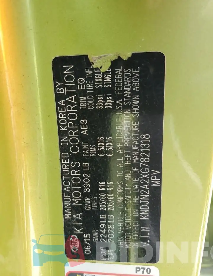 KNDJN2A2XG7821318 Photo# 12
