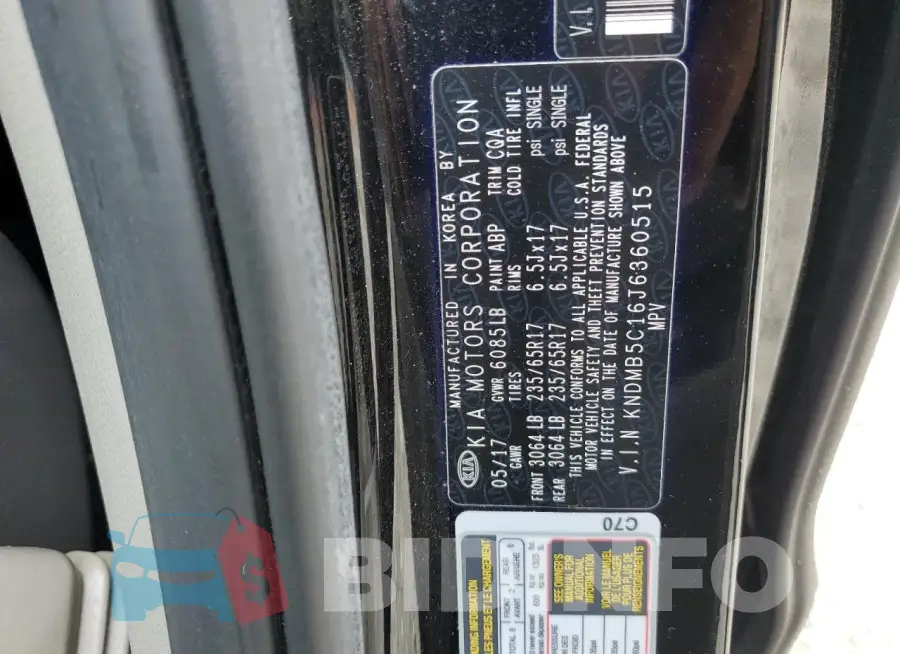 KNDMB5C16J6360515 Photo# 13