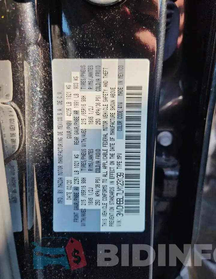 3MVDMBBL7LM123139 Photo# 12