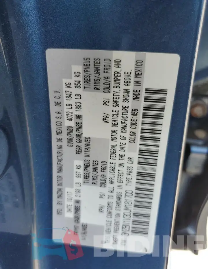 3MZBN1V30JM181700 Photo# 12