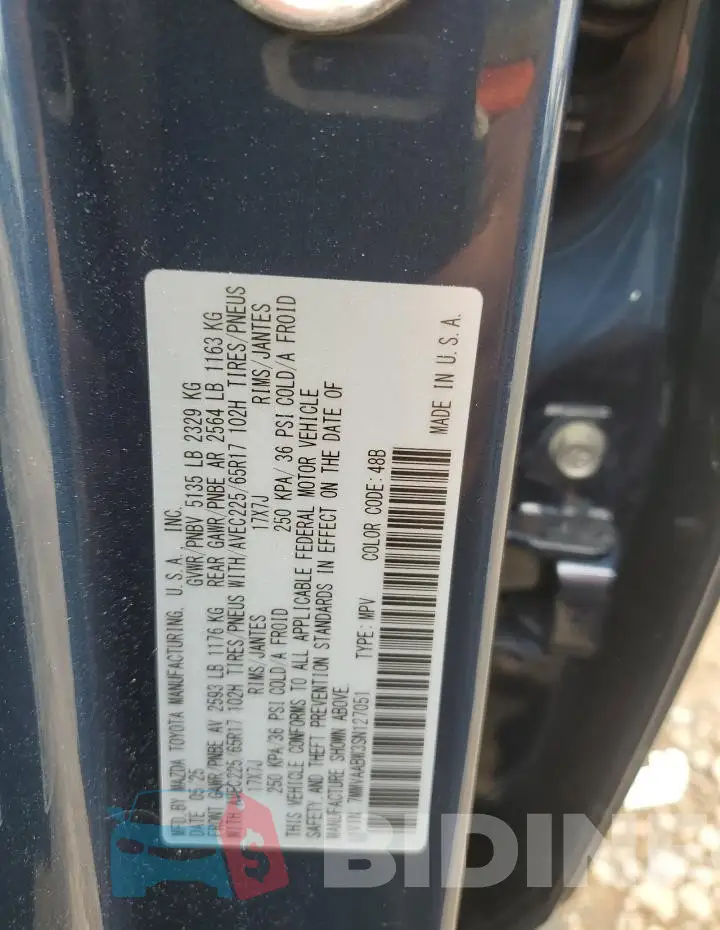 7MMVAABW3SN127051 Photo# 13
