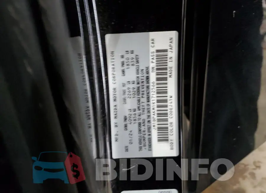 JM1BPAKM1R1712566 Photo# 12