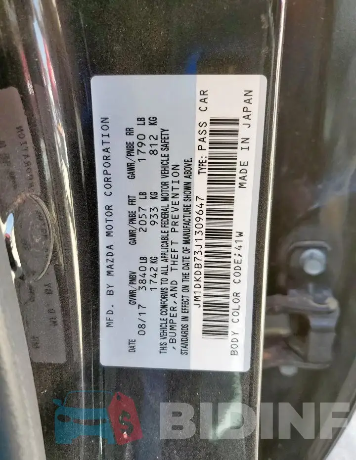 JM1DKDB73J1309647 Photo# 13