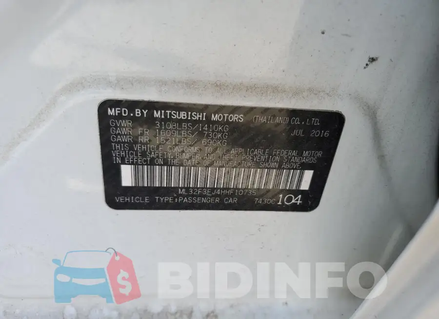 ML32F3FJ4HHF10735 Photo# 12