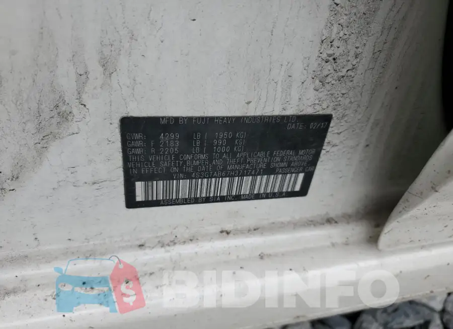 4S3GTAB67H3717471 Photo# 12