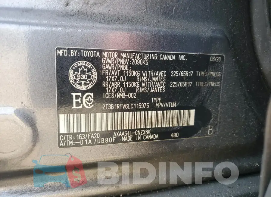2T3B1RFV6LC115975 Photo# 14