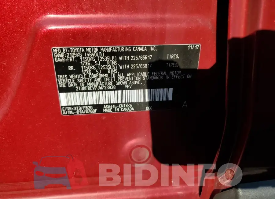 2T3BFREV7JW723938 Photo# 12