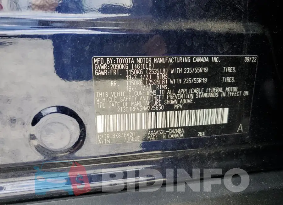 2T3C1RFV5NW225650 Photo# 14