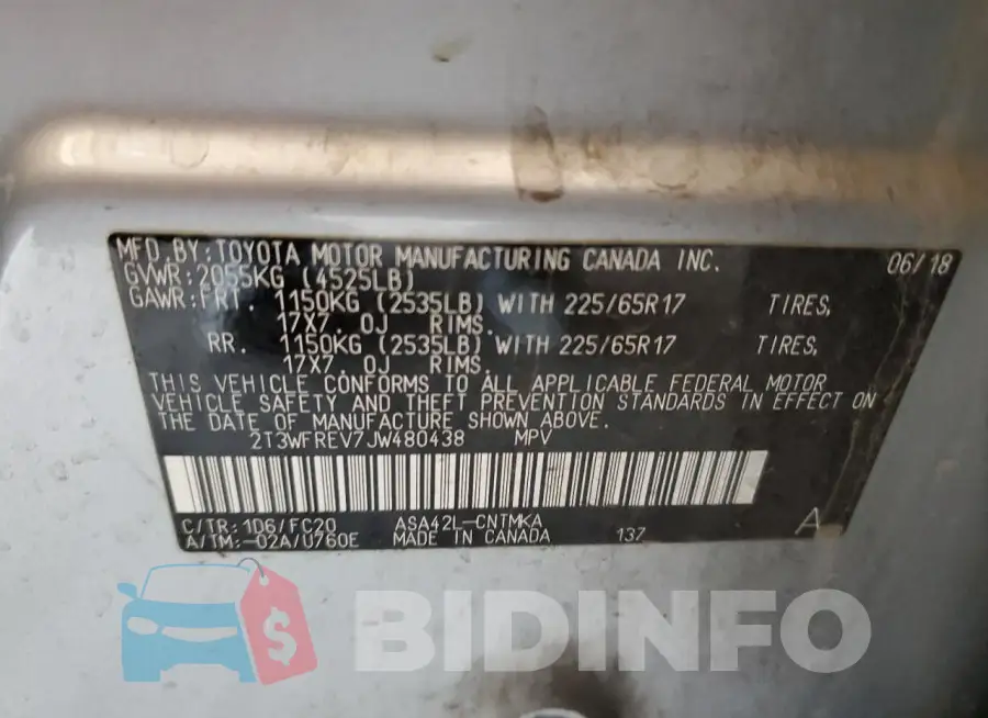 2T3WFREV7JW480438 Photo# 13