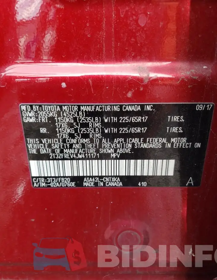 2T3ZFREV4JW411171 Photo# 13