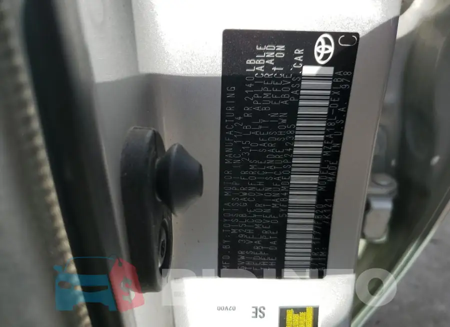 5YFB4MDE0SP242385 Photo# 12