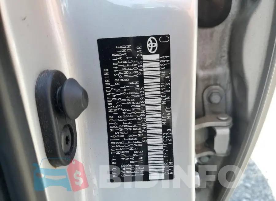 5YFP4MCE8MP089135 Photo# 12