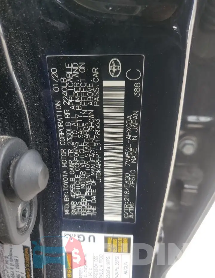 JTDKARFP1L3148563 Photo# 12