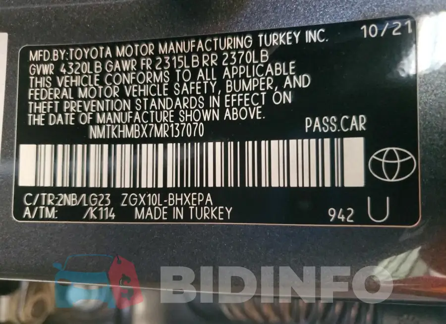 NMTKHMBX7MR137070 Photo# 12