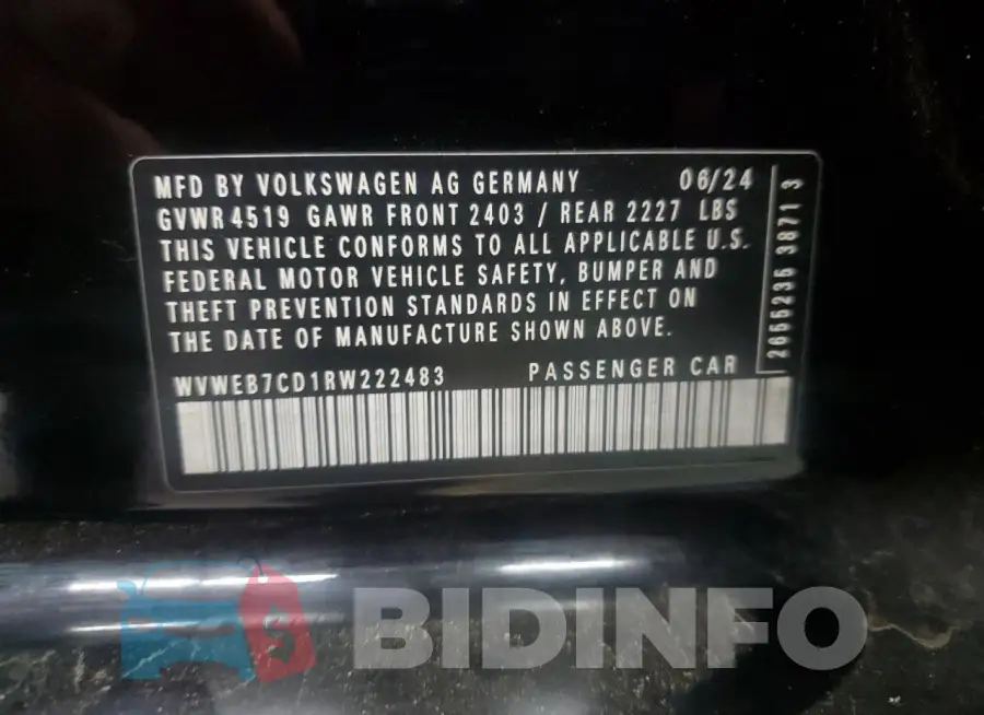 WVWEB7CD1RW222483 Photo# 12