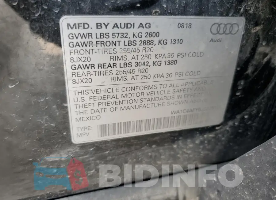 WA1C4AFY5J2226121 Photo# 13