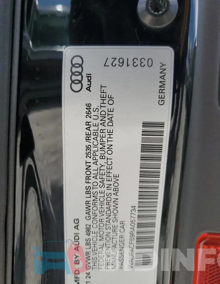 WAUFACF59RA057734 Photo# 12