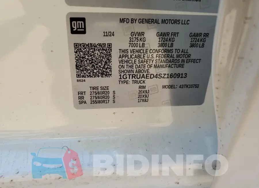 1GTRUAED4SZ160913 Photo# 10