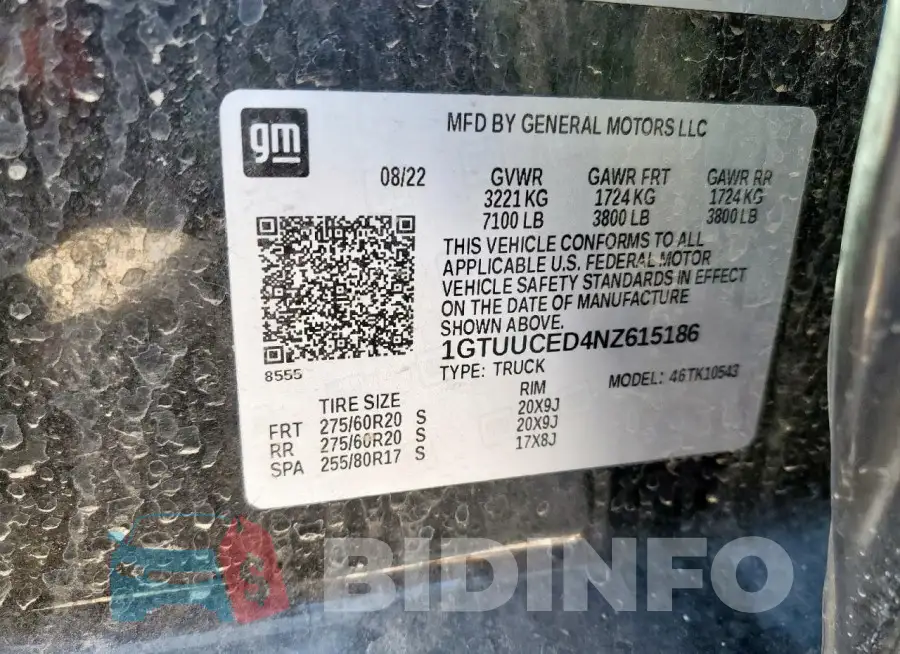 1GTUUCED4NZ615186 Photo# 12