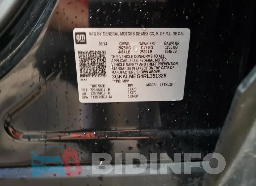 3GKALMEG4RL351328 Photo# 13