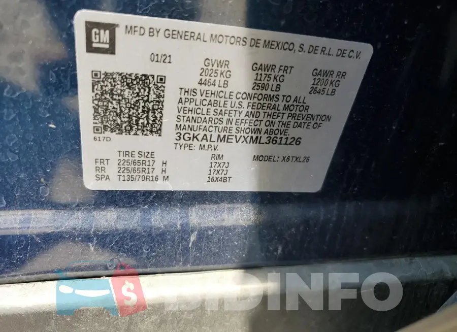 3GKALMEVXML361126 Photo# 13