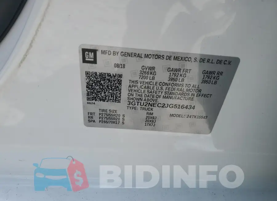 3GTU2NEC2JG516434 Photo# 12