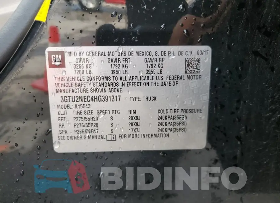 3GTU2NEC4HG391317 Photo# 13