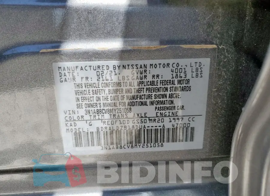 3N1AB8CV8MY251058 Photo# 12