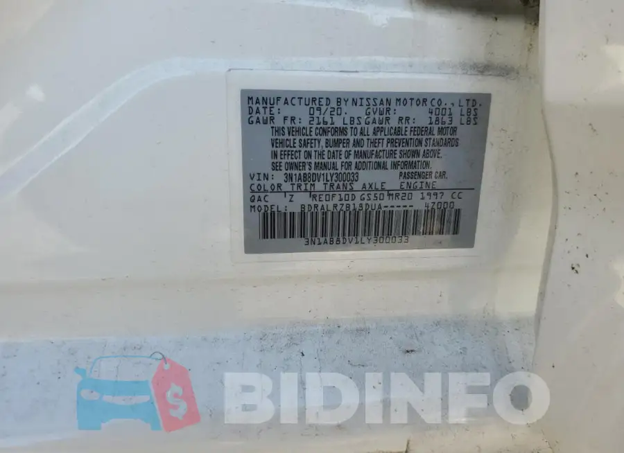 3N1AB8DV1LY300033 Photo# 12