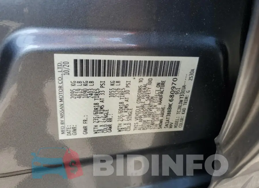 5N1AT3BB8MC680970 Photo# 13