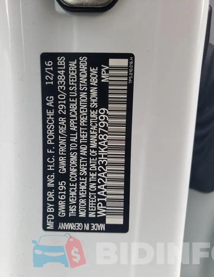 WP1AA2A23HKA87999 Photo# 13