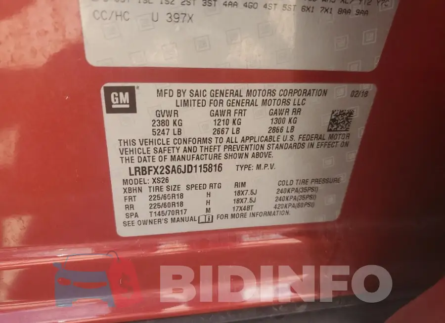 LRBFX2SA6JD115816 Photo# 12