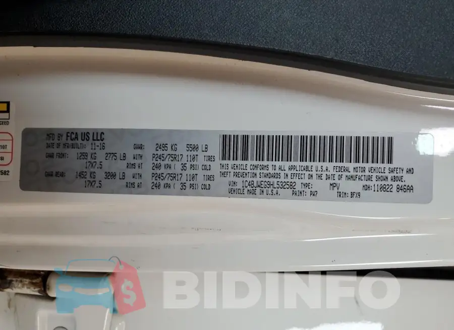 1C4BJWEG9HL532582 Photo# 13