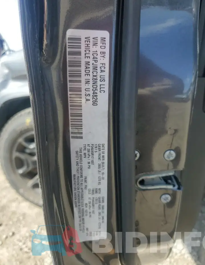1C4PJMCX8ND548260 Photo# 13