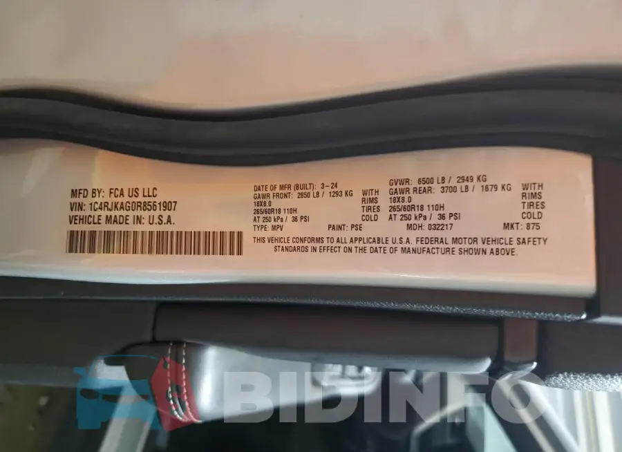 1C4RJKAG0R8561907 Photo# 13