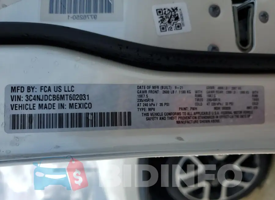 3C4NJDCB6MT602031 Photo# 12