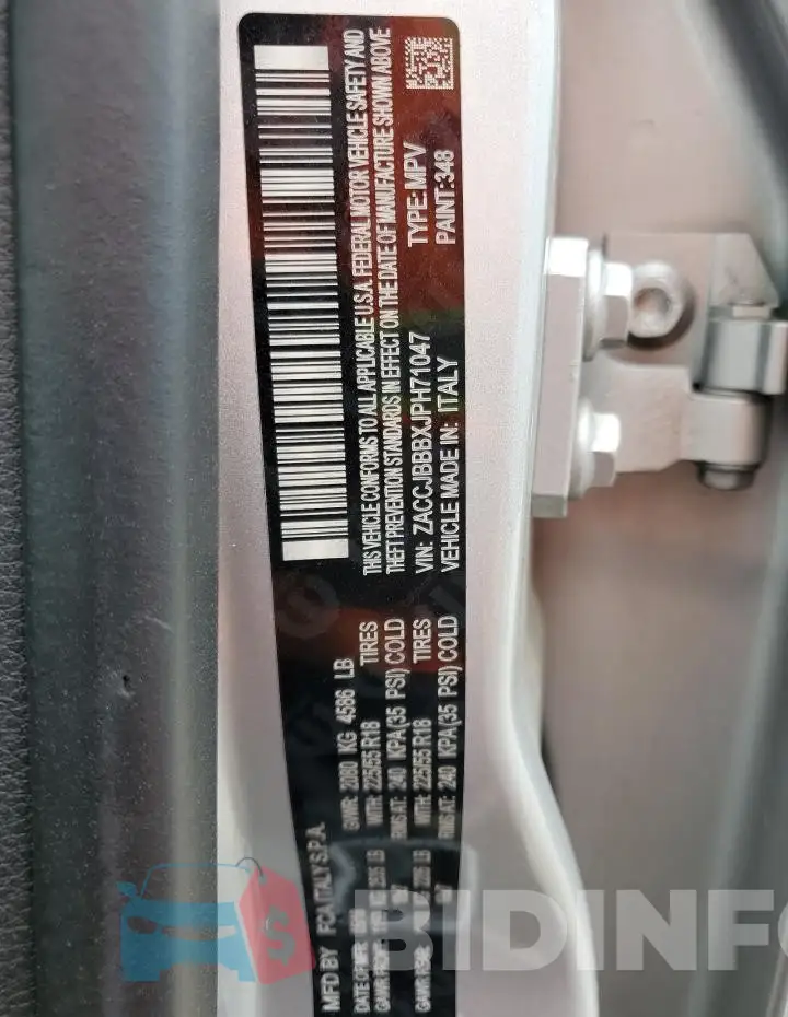 ZACCJBBBXJPH71047 Photo# 14