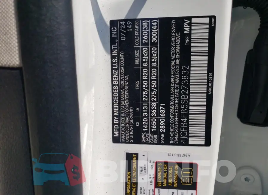 4JGFB4FB5SB273832 Photo# 12