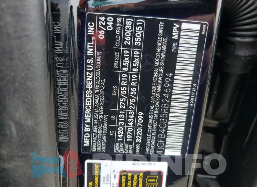 4JGFB4GB5RB246994 Photo# 13