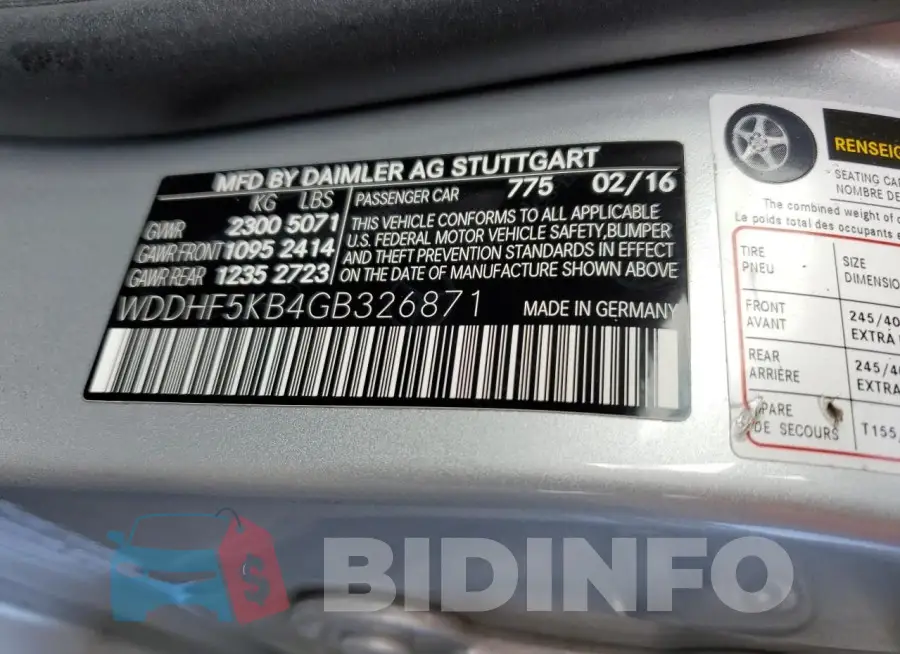 WDDHF5KB4GB326871 Photo# 12