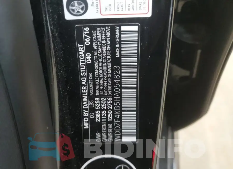 WDDZF4KB5HA054823 Photo# 12