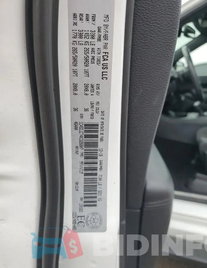 1C4SDJCT4KC626807 Photo# 14